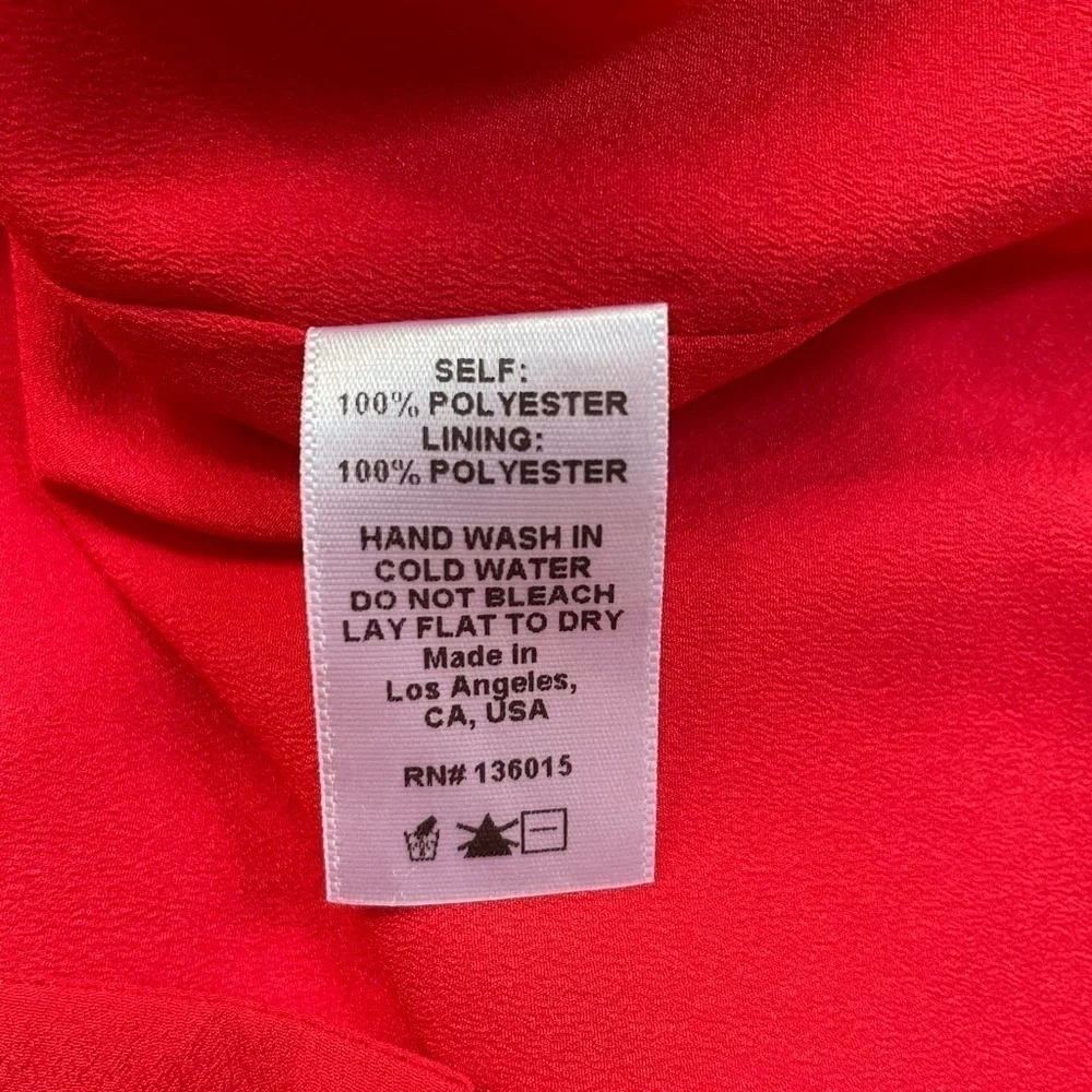 Naven x Revolve Paneled Peekaboo Dress in Red Sz‎ 2